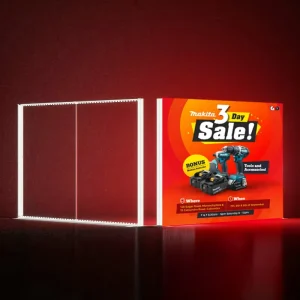 Customized Size 120mm Fabric Frameless Aluminium Profil Textile Lightbox Aluminium Profile Light Box Seg Frame