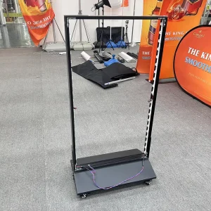 Customized Size Aluminum Frame Fabric LED Light Box Portable Eco Friendly Battery Stand Outdoor Waterproof Advertising Kiosk