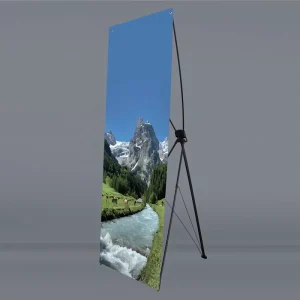 Customized Size X Stand Banner Equipment Metal X Frame Banner Stand Large Banner X Frame