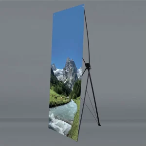 Customized Size X Stand Banner Equipment Metal X Frame Banner Stand Large Banner X Frame
