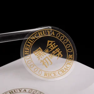 Customized Small Waterproof Transparent Vinyl Label Stickers Printing Design Logo Clear Adhesive Round PVC Stickers