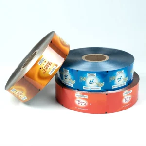 Customized Soft PE Material Roll Film UV Printed OEM Food Grade Biscuit Packaging for Spice Powder Matcha Powder Storage