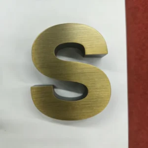 Customized Solid Gold Metal Letters Laser Cut Home Decor Wedding Party Name Sign Stainless Steel Letters for Buildings Car Mall