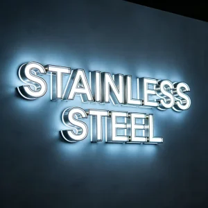 Customized Stainless Steel Edging Three-dimensional Luminous Characters Acrylic Luminous Characters Outdoor Door Head Billboards