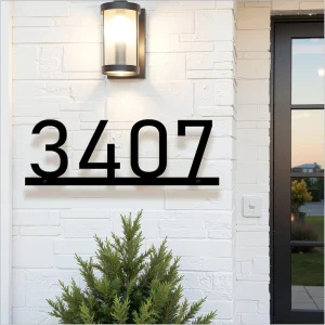 Customized Stainless Steel Hotel Room Door Numbers LED Backlit House Sign Outdoor IP65 CE Rohs Certification 2 Year