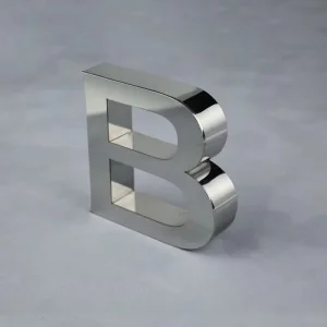 Customized Stainless Steel Wall Logo Metal Signage Stainless Steel Gold Color 3D Letter Sign for Outdoor Indoor Office Shop
