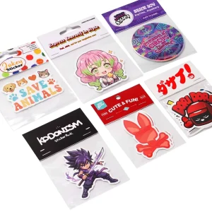 Customized Sticker Pack 3×2 Grid Display Waterproof Vinyl Decals for Kids DIY Factory Bulk Vendor