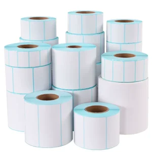 Customized Stickers logo Label Sticker Printed Permanent 50*20mm Thermal Paper Adhesive Paper Label Roll