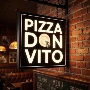 Customized Store Signage Advertising LED Light Box Shopping Mall Supermarket Stainless Steel Hollowed Out Flat