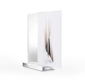 Customized T Shape Standing Metal Acrylic Table Number Sign Display Price Menu Holder Signage