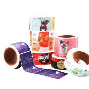 Customized Transparent Adhesive Sticker Waterproof Vinyl Label logo Sticker