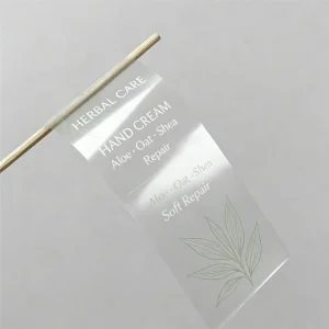 Customized Transparent Sticker Self Adhesive Waterproof Vinyl PP Transparent Sticker with Logo