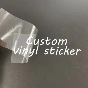 Customized Transparent Vinyl Window Stickers Waterproof Decal for Home Car Decoration with UV Printing