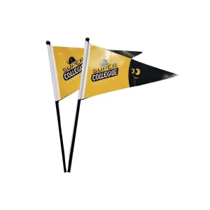 Customized Triangle Paper Hand Flag Election Flag National Day Cheering Handheld Flags Soccer Fans Hand Waving Flags