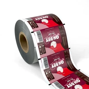 Customized UV Printed Film OEM PE Material Food Grade Roll Film for Spice Powder Matcha Powder Biscuit Packaging Roll Film