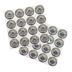 Customized Vinyl Self Adhesive Round Label Stickers Printed Packaging with Logo