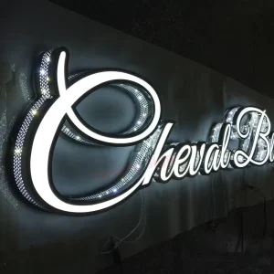Customized Waterproof Electronic Sign LED Perforated Illuminated Channel Letter Sign Lighted Store Signs 12 DC A6 20 Advertising