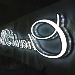 Customized Waterproof Electronic Sign LED Perforated Illuminated Channel Letter Sign Lighted Store Signs 12 DC A6 20 Advertising