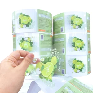 Customized Waterproof PET PVC BOPP Transparent Packaging Labels Vinyl Clear Transparent Stickers Labels for Cosmetic Bottles