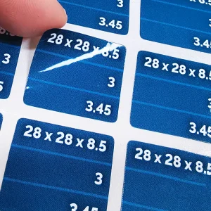 Customized Waterproof Small Labels Vinyl PVC Adhesive Square Die Cut Glossy Lamination Stickers