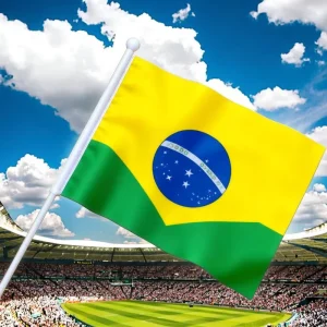 Customized Waterproof Wrinkle resistant Polyester Rectangle Handheld Flags Plastic Flagpole Printed Patterns