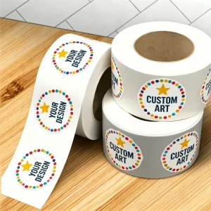 Customized Waterproof and Oil Resistant Self adhesive Gold Foil Label Sticker Roll