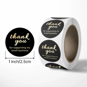 Customized Waterproof and Oil-proof Roll Label Sticker Surface Smooth and Sticky Customized Roll Label for Packaging
