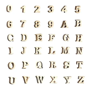 Customized Wooden Crafts Wooden Letters and Numbers Decorative Wooden Cutout Letters