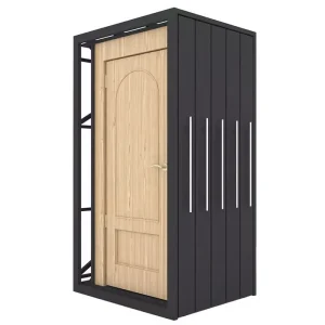 Customized Wooden Door Sample Display Rack Stand with Door Frame
