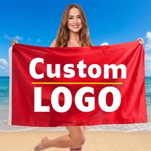 Customized advertising banner and flag customization for hanging flags