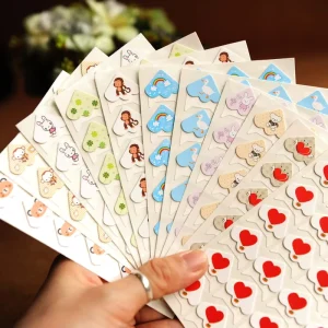 Cute Eco Friendly DIY Home Decoration Self Adhesive Diamond Shape Corners for Pictures UV Printed Reusable Personal Picture