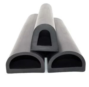 D Type Rubber Anti collision Strip Ship Fender Anti collision Strip Dock Buffer Strip
