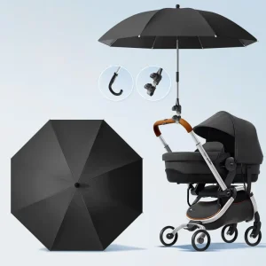DD4041 Universal Stroller Umbrella with UV Protection Baby Stroller Parasol 85cm Diameter with Umbrella Clip Fixing Device