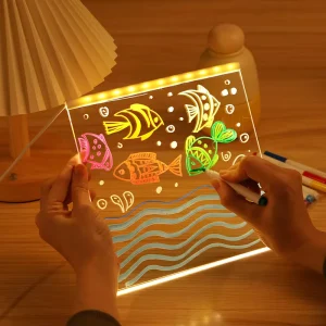 DIY Charging LED Display Screen Acrylic Writing Board Neon Lights Home Companies Hospitals Buildings Waterproof IPX5 Advertising