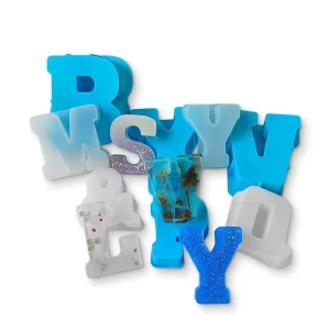 DIY Handmade Small Size Capital Letters Resin Moulds for Pendants A Z 4 Inch Large English Letters Silicone Cake Resin Molds