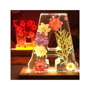 DIY Large Resin Mold 3D Alphabet Letter Silicone Epoxy Mould
