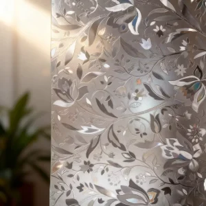 DIY Modern 3D Rainbow PVC Frosted Window Film Static Cling Non Adhesive Privacy Protection Decorative Apartment Home Office
