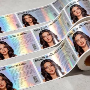 DJ LABEL DJ 1 Eco Friendly Durable Holographic Heat Resistant Waterproof Oil Proof Vinyl Adhesive Stickers for PET Applications