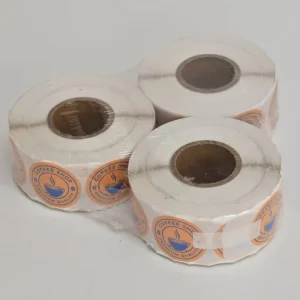 DJ LABEL DJ 1 Holographic Waterproof Oil Proof Heat Resistant Durable Eco Friendly BOPP Vinyl Strong Adhesive Custom Logo
