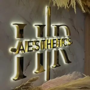 Daco 3D Mini Luminous Metal Backlight Sign with LED Strips for Directional Lighting and Advertising Decoration