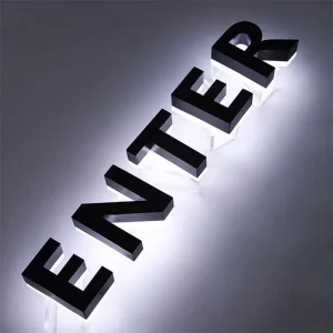 Daco Sign Customizable Backlit Metal Acrylic LED Letters IP65 Waterproof Bluetooth WiFi Control for EU Advertising Store