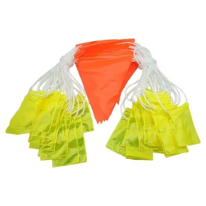 Day Night Roads Line Strings Reflective Caution Marker Red Yellow Tags Safety Bunting Flags HIP Reflector String Delineators