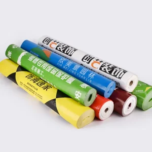 Decoration Floor Protection Film Non woven Fabric+advertising Film+super Cotton Tile Floor Protection Pad