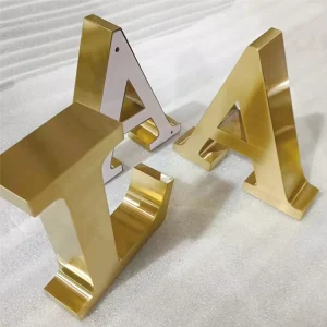 Decoration Outdoor Metal Letters Custom 3d logo Business Sign Led Letters 3d Sign Stainless Steel Sign for Business Reception