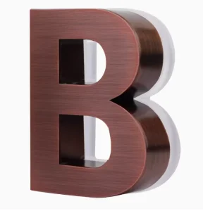 Decorative 3D Aluminum Letters Numbers Laser Cut LED Strips PVC Material Advertising Direction Hospitals Schools Customizable