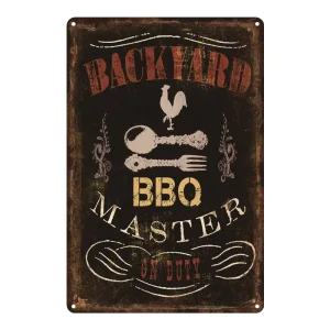 Decorative Antique Metal Poster Custom Vintage Metal Signs Tin Sign