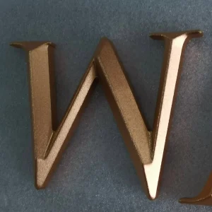 Decorative Brushed Solid Engraved Metal Backlit LED Advertising Letters and Numbers 3D Aluminum