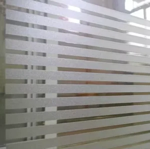 Decorative Frosted Opaque Glass Film Privacy Protection Self Adhesive Static Cling for Home Office Windows Contemporary Design