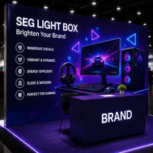 Decorative LED Fabric Light Box for Commercial Spaces