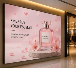 Decorative LED Textile Light Box Commercial Display